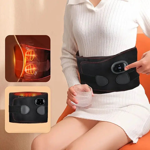 Portable Heated Lumbar Massage Belt